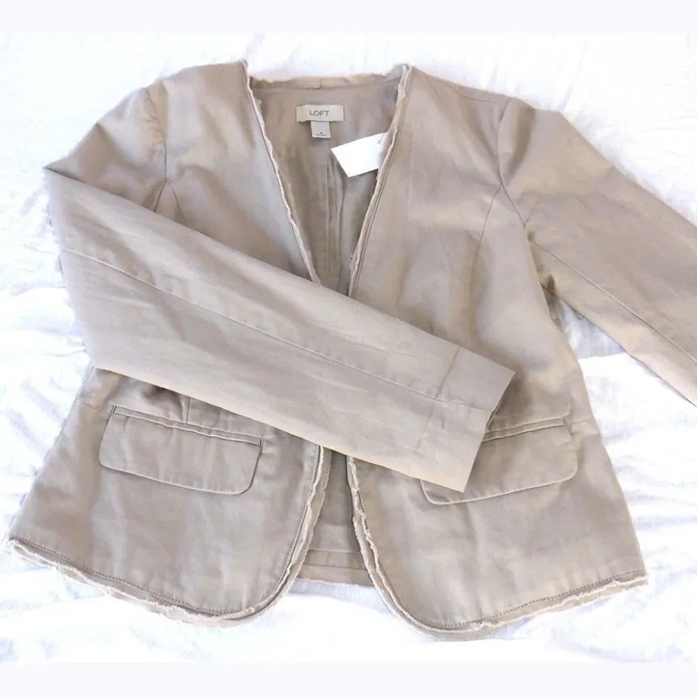 Crop style tan jacket Wardrobe Builder